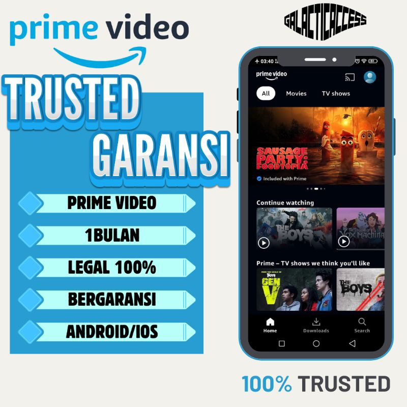 PRIME VIDEO PREMIUM PRIVATE 1BULAN GARANSI