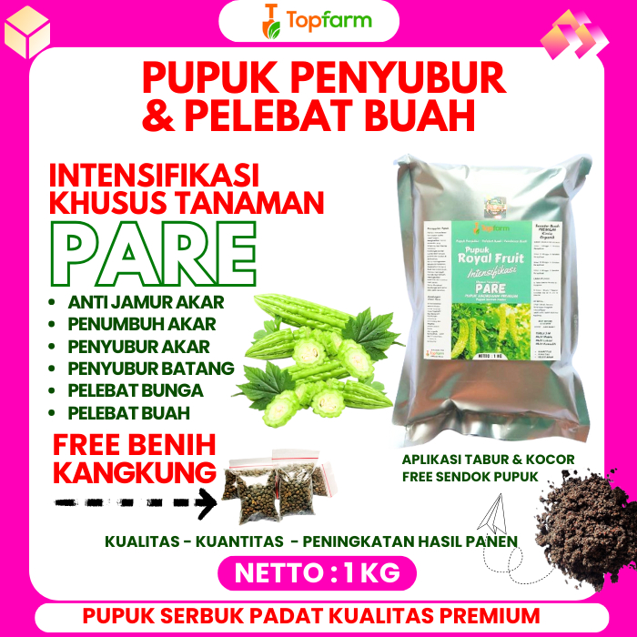Pupuk Buah Pare Terbaik / Pupuk Penyubur Tanaman Pare / Pupuk Untuk Tanaman Pare / Pupuk Pembesar Bu