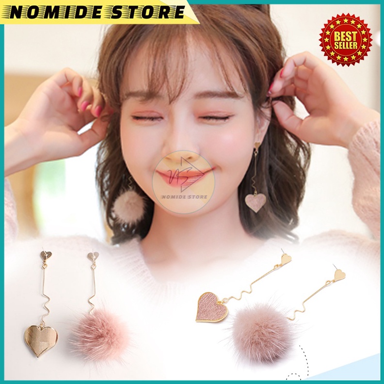 MURAH ANTING KOREA WANITA PANJANG TASSEL SWEETLOVE TITANIUM ANTING TUSUK GIWANG IMUT AKESESORIS ANT6