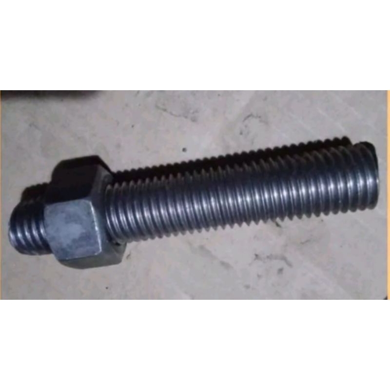 as drat 1 inch dan Mur, panjang 16cm as drat luku