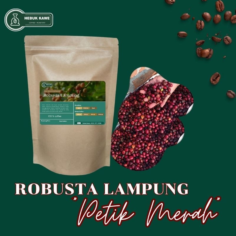 

Kopi bubuk Robusta Petik Merah Lampung 1 Kg