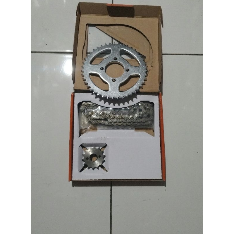 OBRAL MURAH GEAR SET GEAR PAKET SUZUKI SATRIA FU 150 MERK DAYTONA BAGUS BERKUALITAS