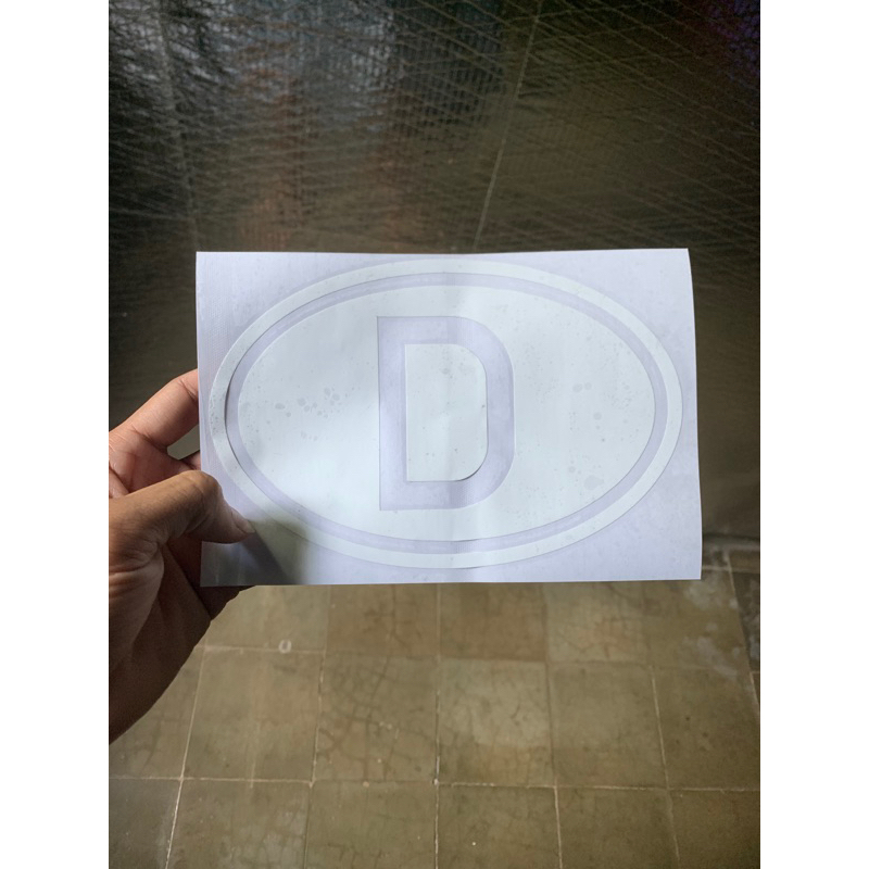 

stiker D kode negara jerman