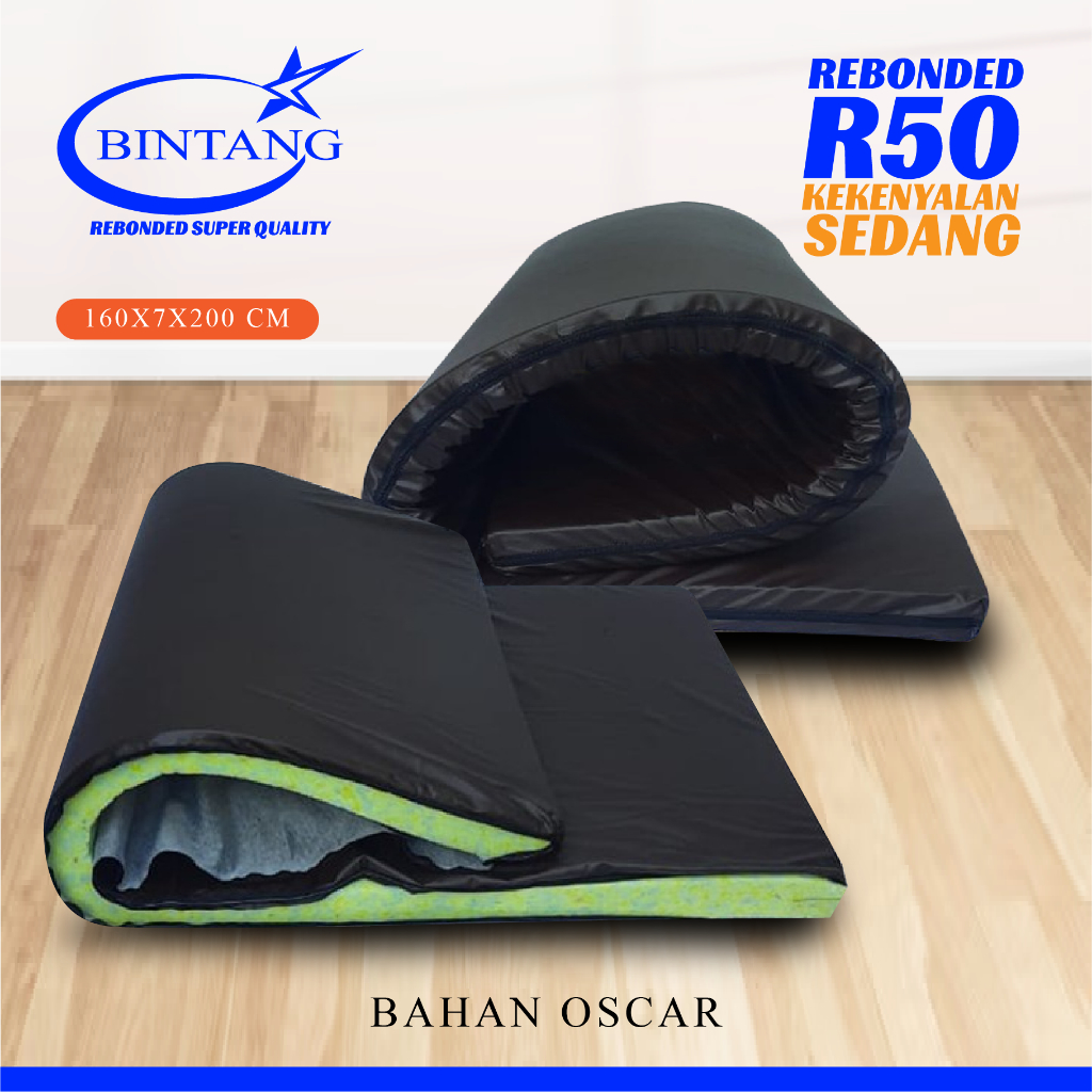 Kasur Lipat Rebonded R50 / Kasur Lipat 160x7x200 /Kasur Serbaguna