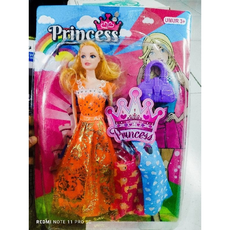 MAINAN BONEKA BARBIE PRINCESS PLUS BAJU MAINAN ANAK PEREMPUAN