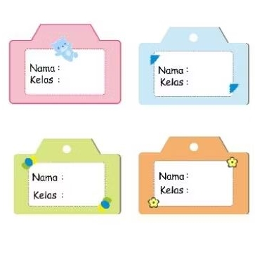 

Stiker label buku