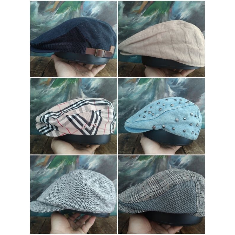 TOPI PET NEWSBOY HATS PELUKIS ORIGINAL PART 03