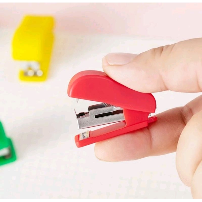 

❤Afnansa❤ Stapler Mini Free Refill - Steples Cekrekan Penjilid Buku Kertas Bungkus