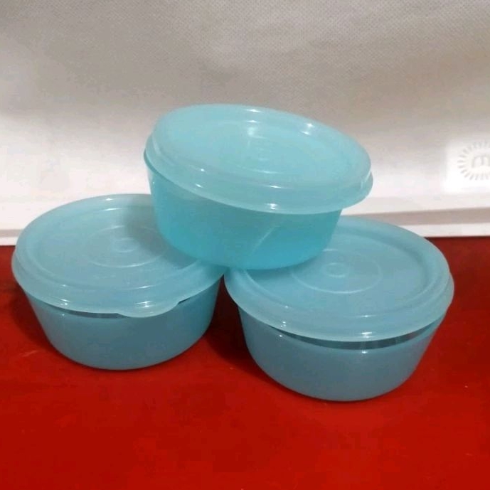Kotak kecil serbaguna Small Round Container Tupperware (1set=3pcs)