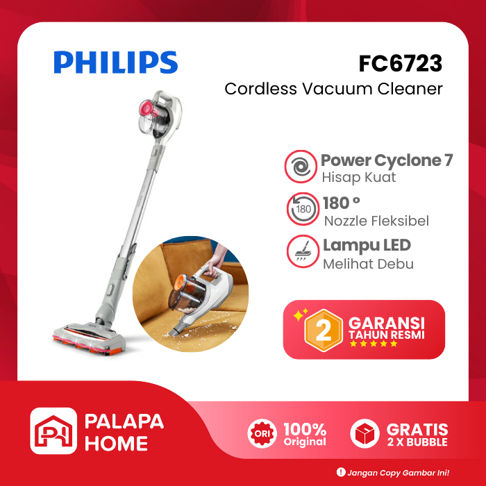 Philips Cordless Vacuum Cleaner FC6723 Speedpro | Wireless Vacum Phillips FC 6723 Portable Philip