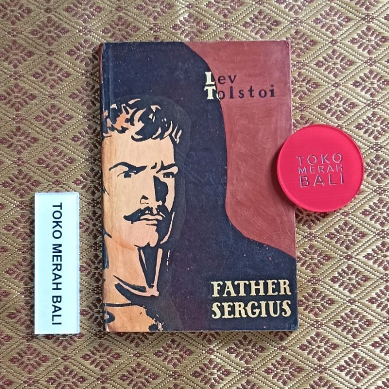 Edisi Uni Soviet novel Father Sergius by Lev Tolstoy, buku Father Sergei by Leo Tolstoi, buku sastra