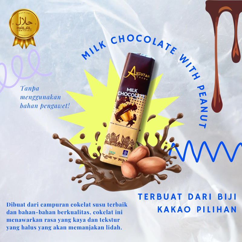 

Milk Chocolate with Peanut by Antutan Cocoa