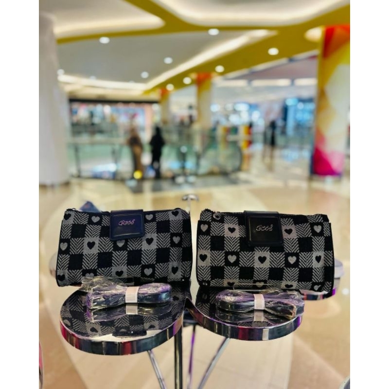 [Bisa COD] Ready Tas Clutch Gosh Original New art 232 Black Navy