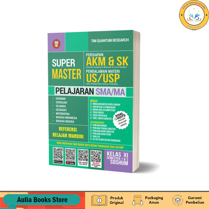 Buku Super Master Persiapan AKM & SK SMA Kelas XI/11 Soshum