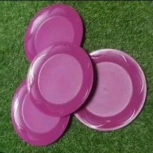 Tupperware Piring Ungu Purple OH Dessert Plate dapat 4 pcs