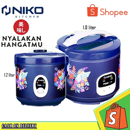 Mejikom Niko Oishi Amazon 1.8 Liter Penanak Nasi  / Rice Cooker/ mejikom 1,8liter