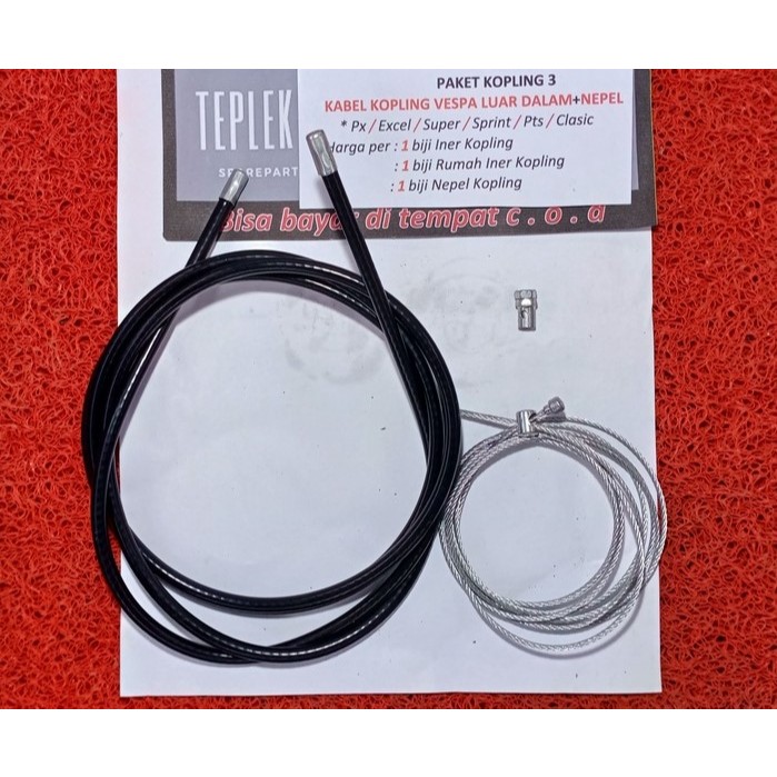 PAKET 3/Kabel Kopling Vespa Luar Dalam/Kabel Kopling Vespa Px Super Excel Sprint Clasic