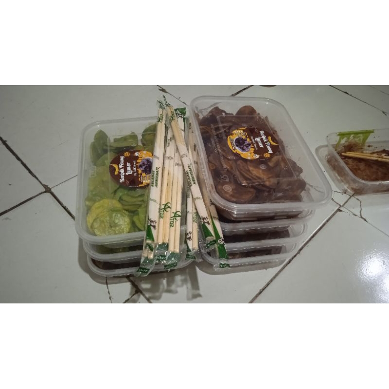 

kripik pisang coklat lumer kemasan Box