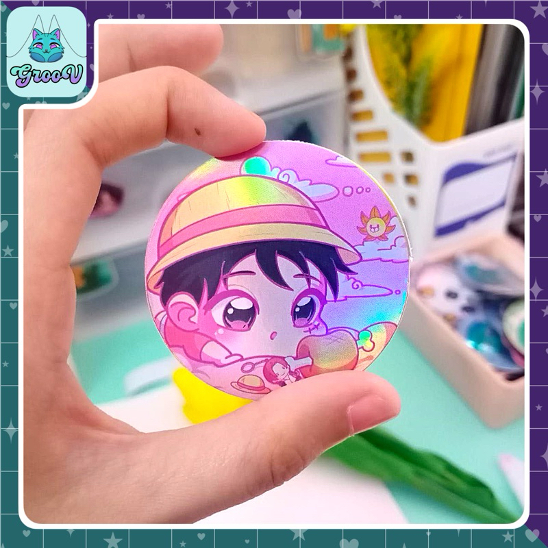 

One Piece | Stiker Vinyl Hologram 5cm