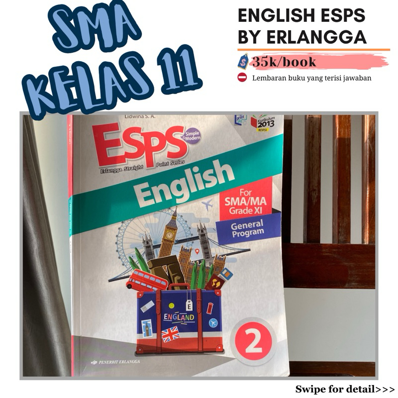 

ENGLISH KELAS 11 ESPS ERLANGGA SECOND ORIGINAL PENERBIT