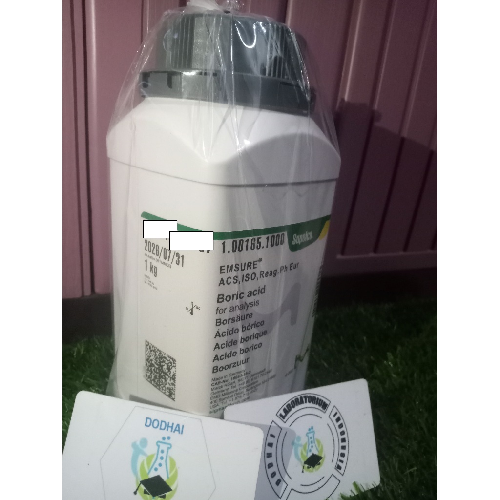 Boric Acid, Asam Borat for analysis, H3BO3 Merck 1.00165.1000