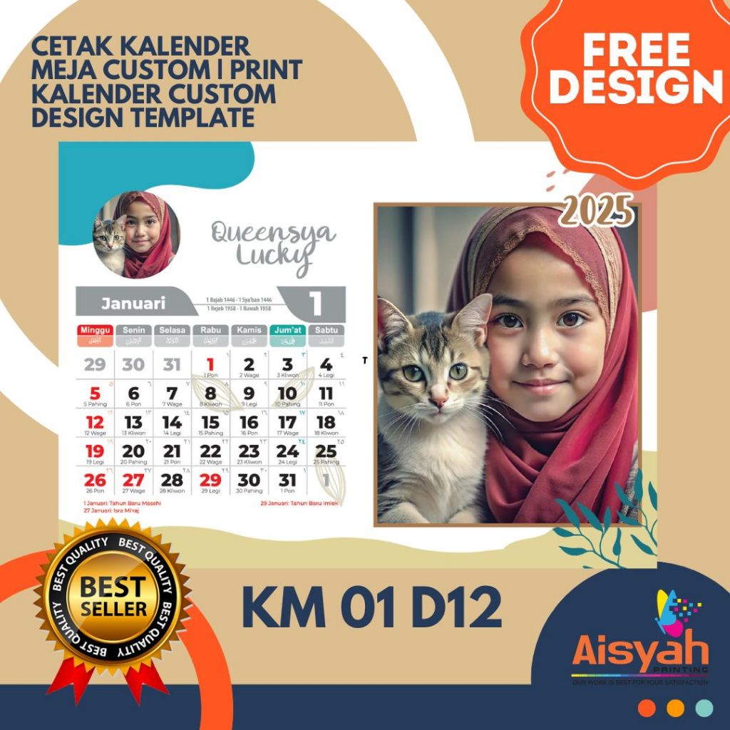 

GRATIS DESIGN / CETAK KALENDER MEJA/KALENDER DUDUK 2025 MURAH GRATIS DESIGN/KODE KM 01 D12
