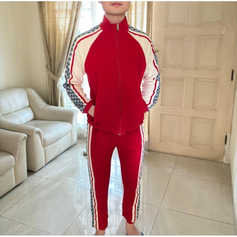 Gucci Oversized Technical Jersey Jogging Set / Red Tracksuit SUPER KW PRELOVED