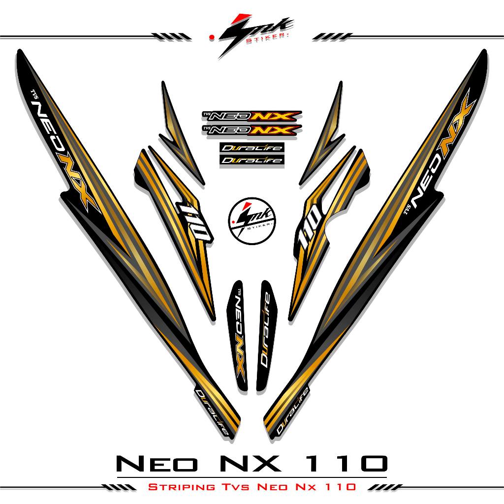 Striping Tvs Neo Nx 110 2023 2024 List Variasi Body Neo Nx Stiker Neo Nx 110 Sticker Variasi Motif 3