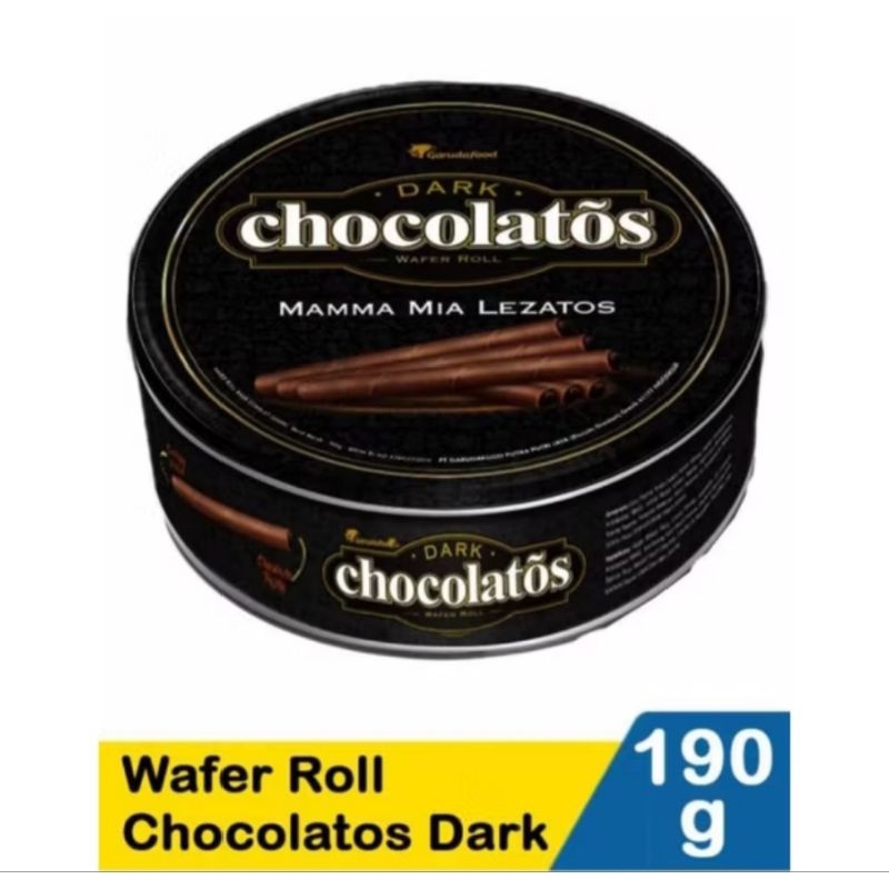 

Chocolatos Dark Premium Edition wafer roll 190gr