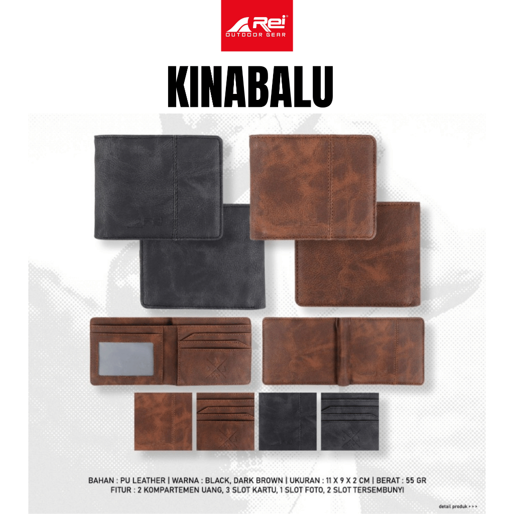 Rei Dompet / Wallet Pendek Pria Kinabalu Arei Outdoorgear
