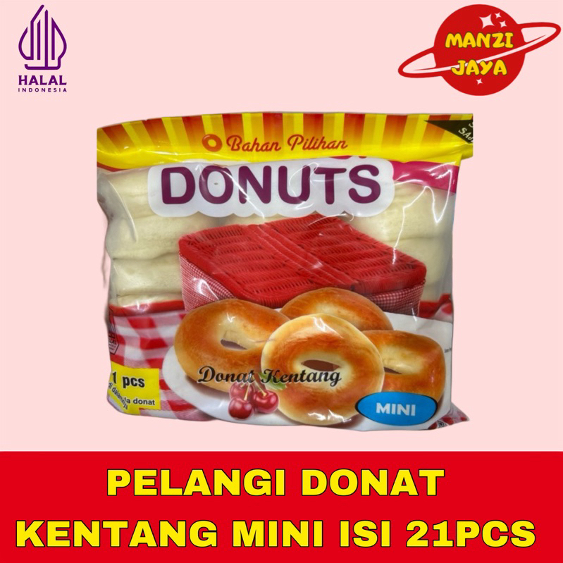 

PELANGI Donat Kentang Mini Isi 21 & Besar Isi 10 300gr