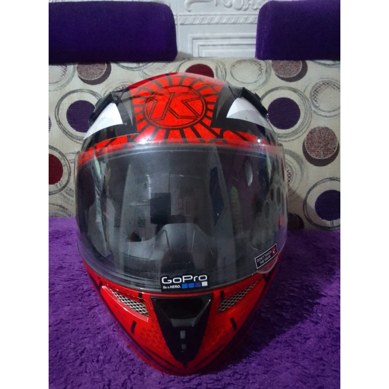 Helm KYT K2R Spiderman Preloved / second