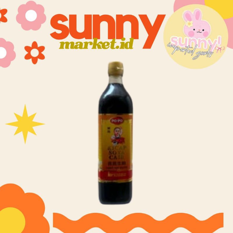 

SUNNYMARKET - KECAP KICAP CAIR SOYA SAUCE MERK POPO PO PO SWEET SOY SAUCE IMPORT IMPOR MALAYSIA 720 ML