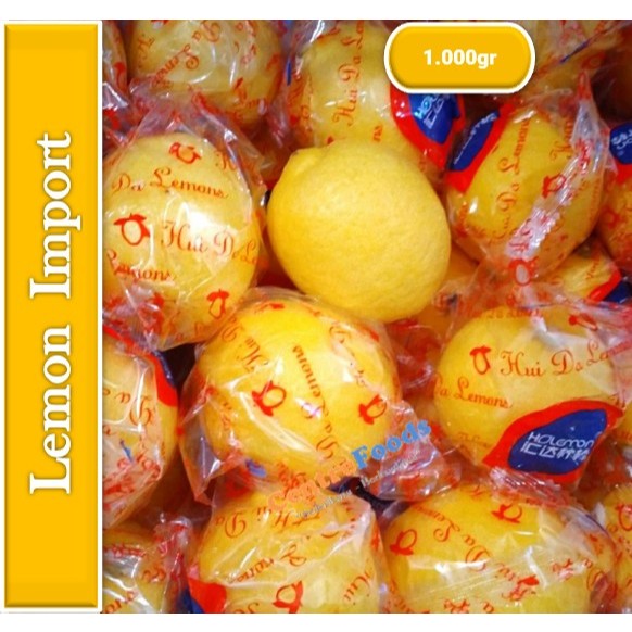 

Jeruk Lemon California - Import Fresh | 1.000gr [ Harga Per KG ]