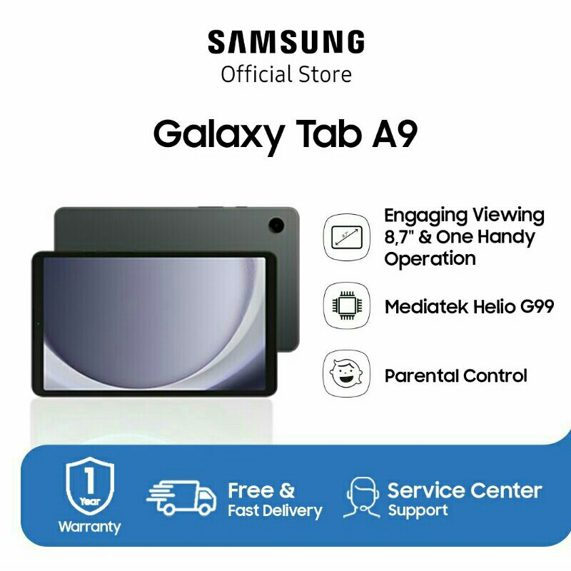 Samsung Galaxy Tab A9 4G LTE RAM 4/64GB Garansi Resmi