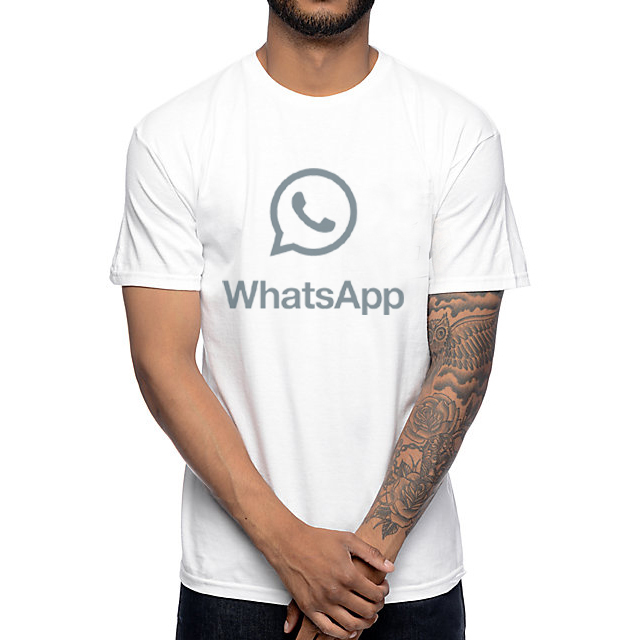Kaos WhatsApp  Tshirt 100% Cotton | Tangan Pendek & Tangan Panjang | Ready Stock Siap Kirim | Langsu