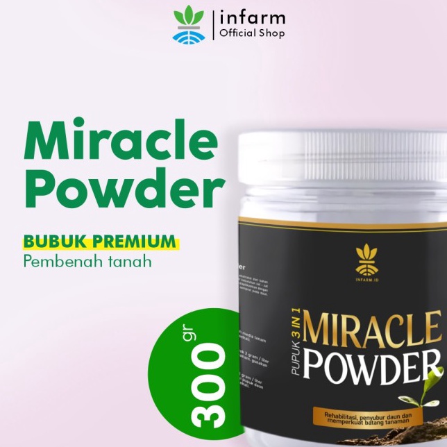 Best KIRIM DARI SURABAYA INFARM  Miracle Powder Pupuk Pembenah Tanah  Miracle Powder