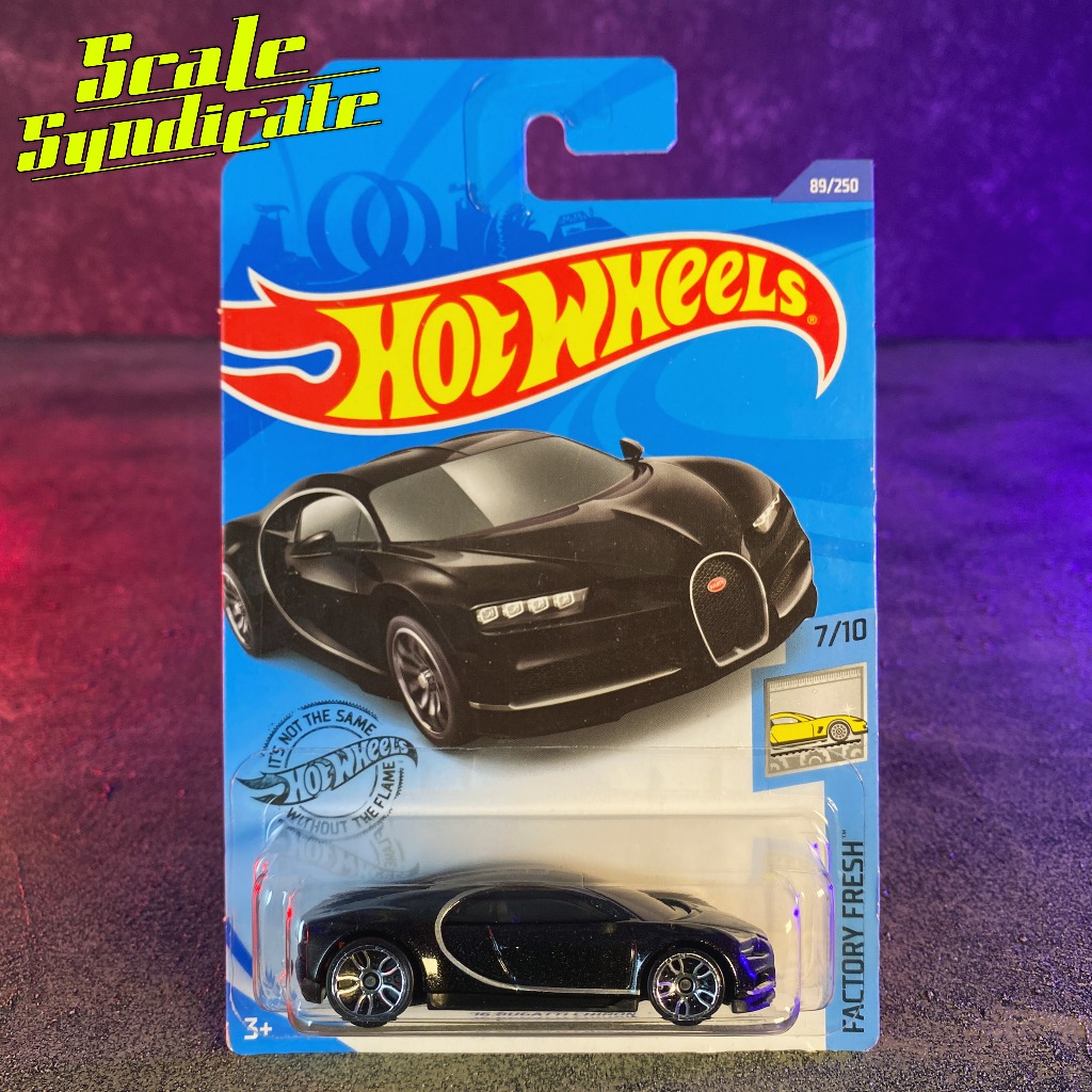 HOT WHEELS BUGATTI CHIRON HITAM FACTORY FRESH not VEYRON BOLIDE DIVO LAMBORGHINI SIAN FKP 37 HURACAN