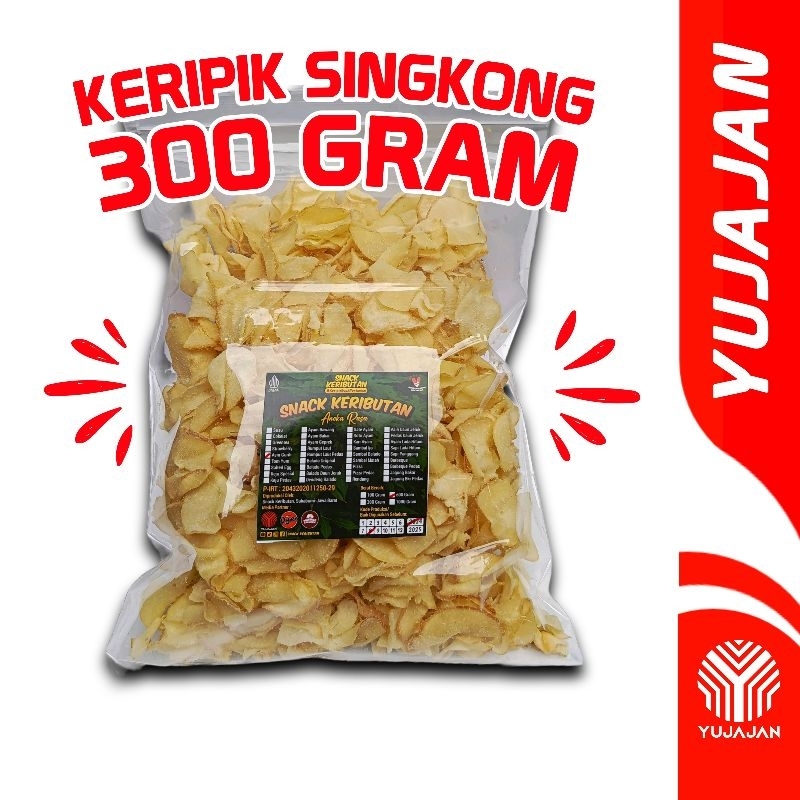 

KERIPIK SINGKONG RENYAH 300 Gram 36 RASA By Yujajan Snacks Keripik Singkong Kriwil Pedas Gurih