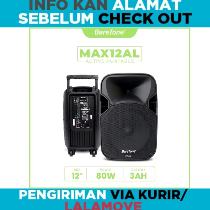 Speaker portable baretone max12al / Baretone MAX12AL / speaker wireless