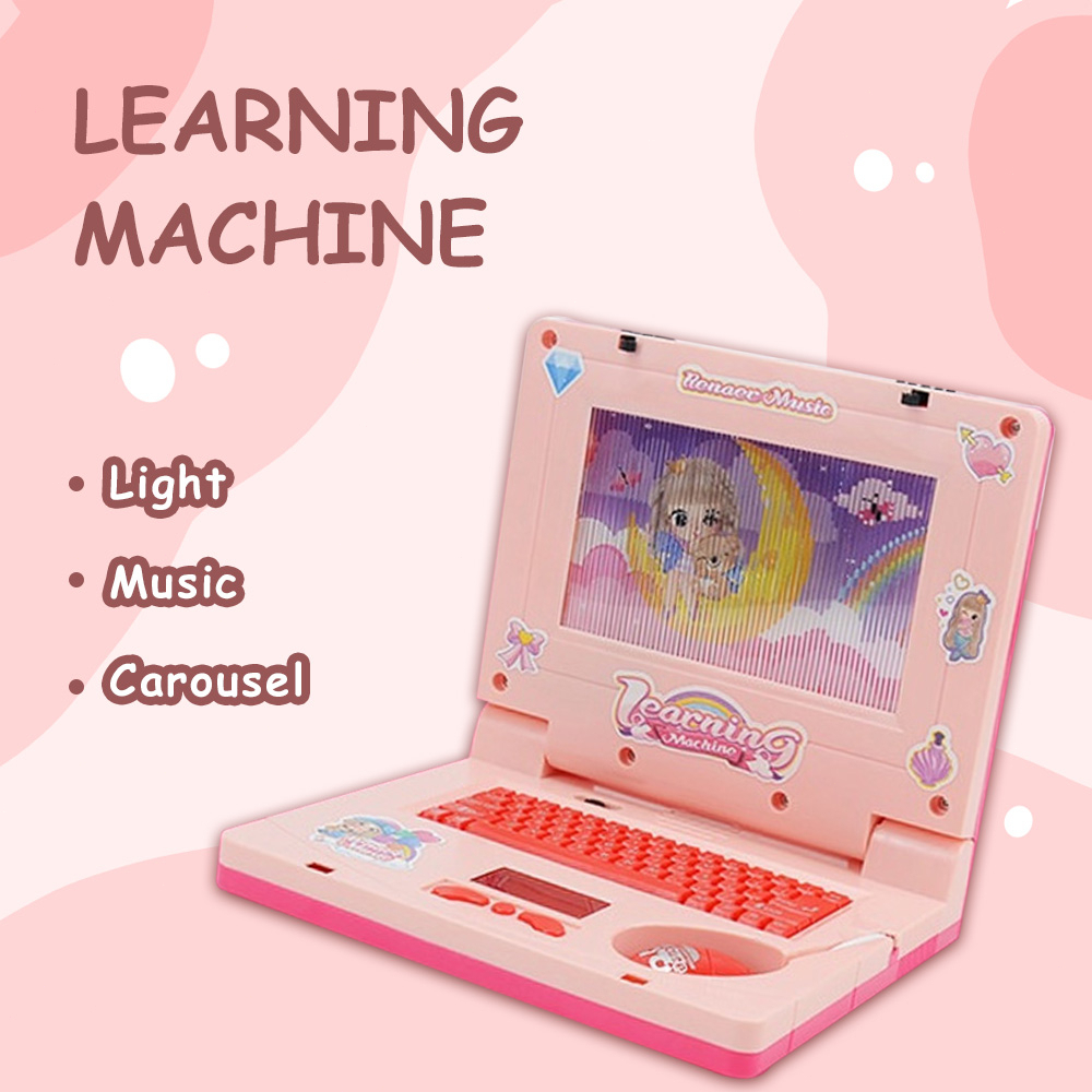 Mainan Laptop Anak Mainan Anak Perempuan 3 tahun Learning Machine Notebook Laptop Mainan Edukasi
