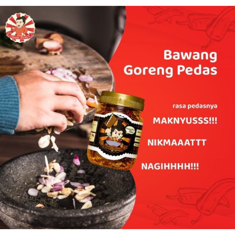 

Sambel mertua bawang goreng pedas 55gr