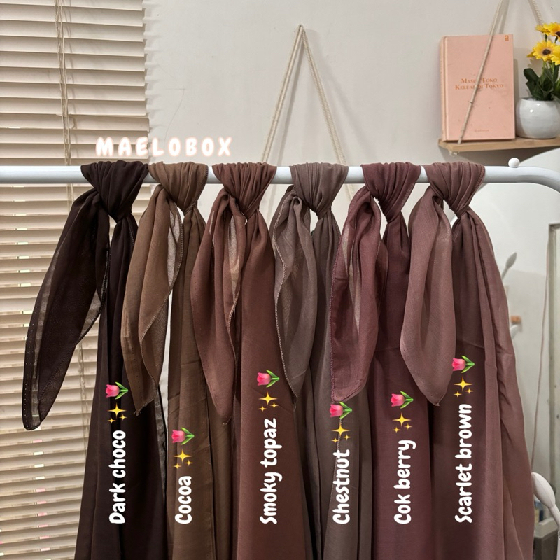 (FREE JARUM PENTUL & POUCH) Kerudung PARIS JADUL Murah Paris jadul HIJAB PARIS JADUL merk red rose h