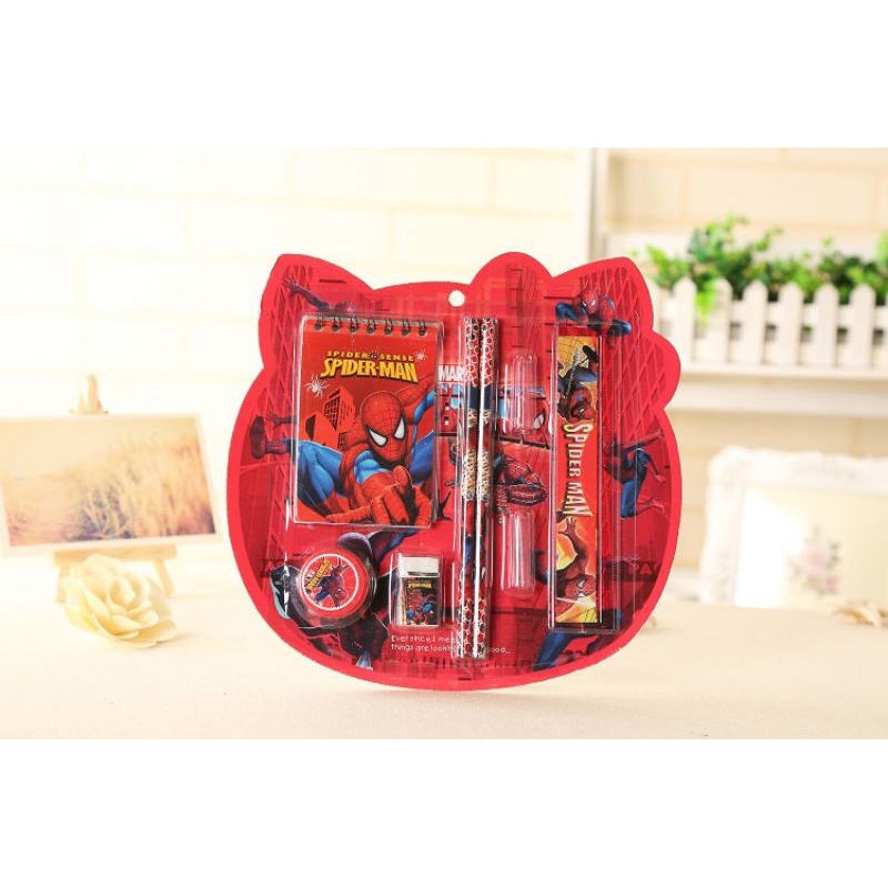 

Set Pensil Spiderman 5in1