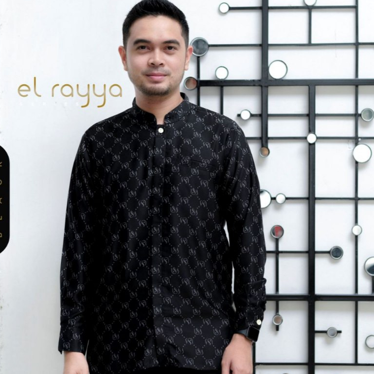 Baju Koko Pria Lengan Panjang Sarimbit Elegan El Rayya Series ISA Luxury