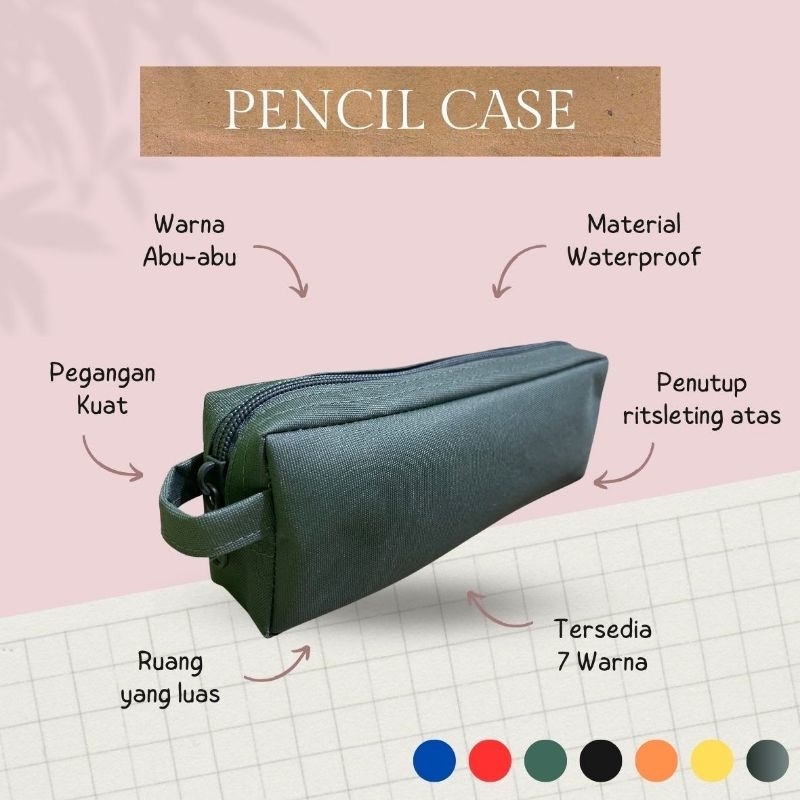 

Tempat pensil sekolah/tempat pensil kotak panjang/tempat pensil sekolah anak polos/tempat pensil serbaguna