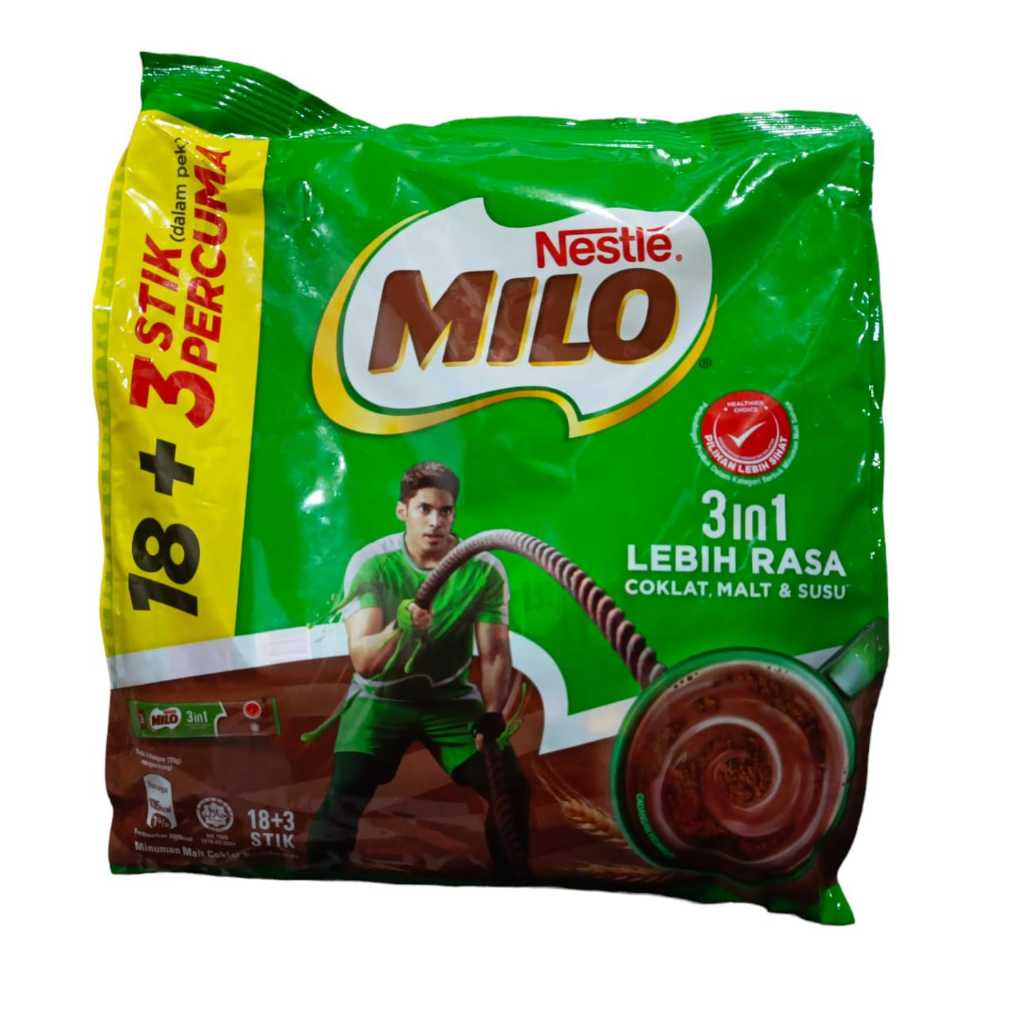 

Milo 3 in 1 Malaysia 18 + 3 stick