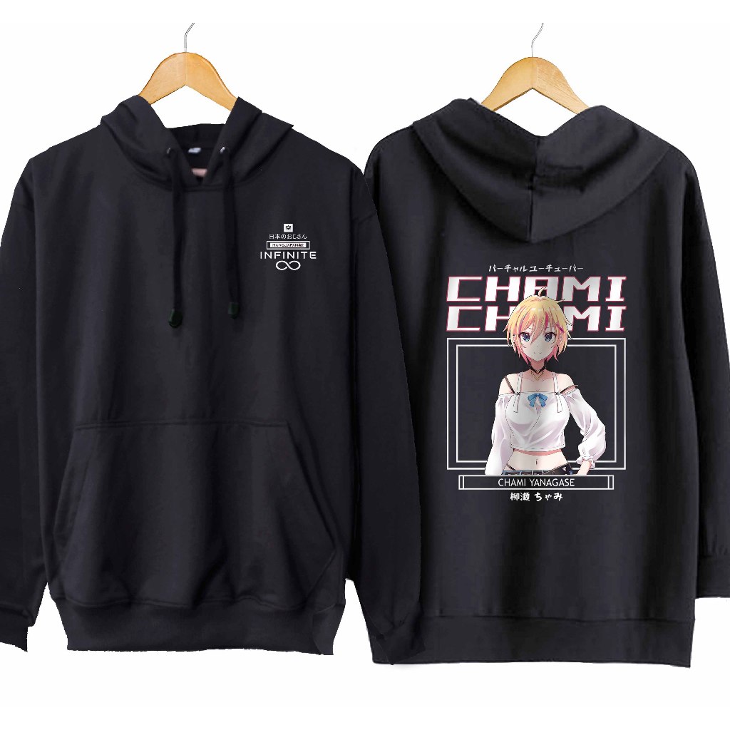 Jaket hoodie jumper infinite vtuber CHAMI YANAGASE - VTUBER LEGEND material cotton fleece