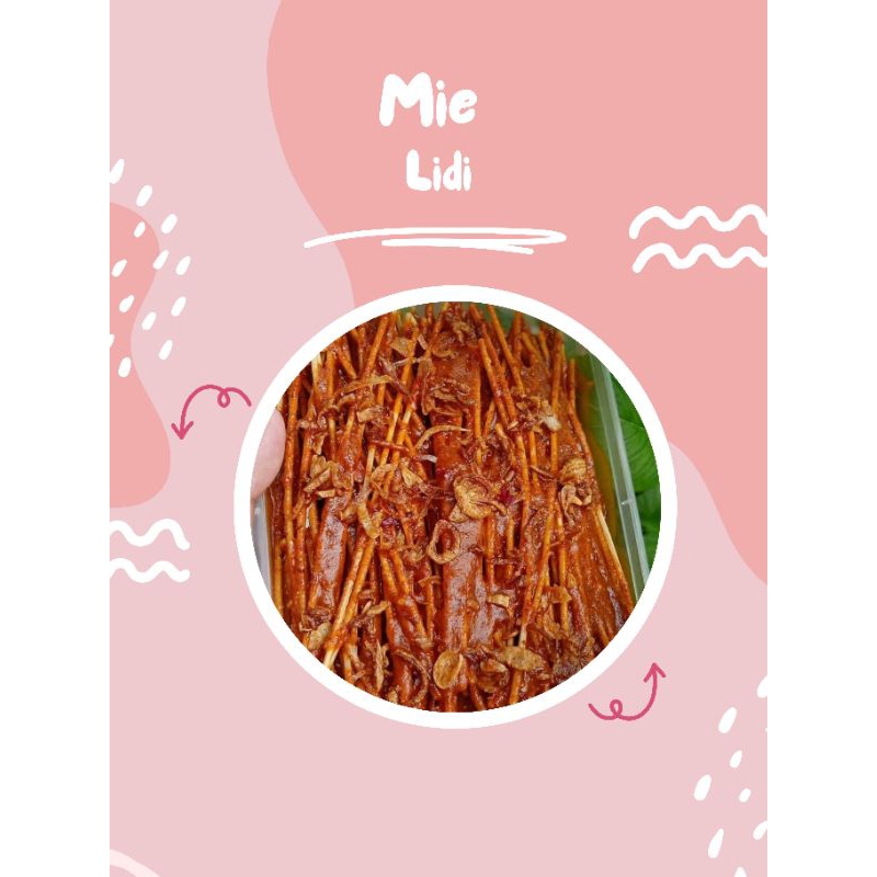 

Mie lidi pedas bawang goreng