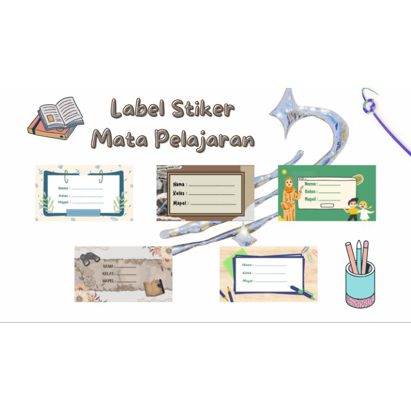 

Isi 20 Stiker Mapel / Label Buku Pelajaran / Stiker Buku Pelajaran